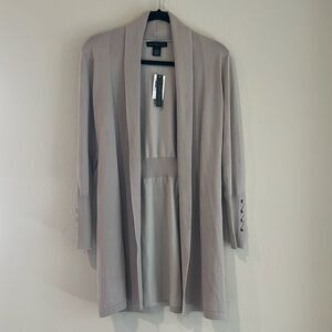 New Joan Vass Cardigan Sweater Duster